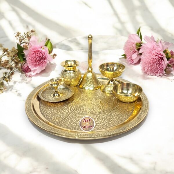 Brass Puja Set-