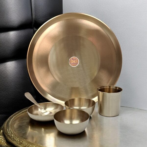 Kansa Matt Finish Dinner Set - Image 3