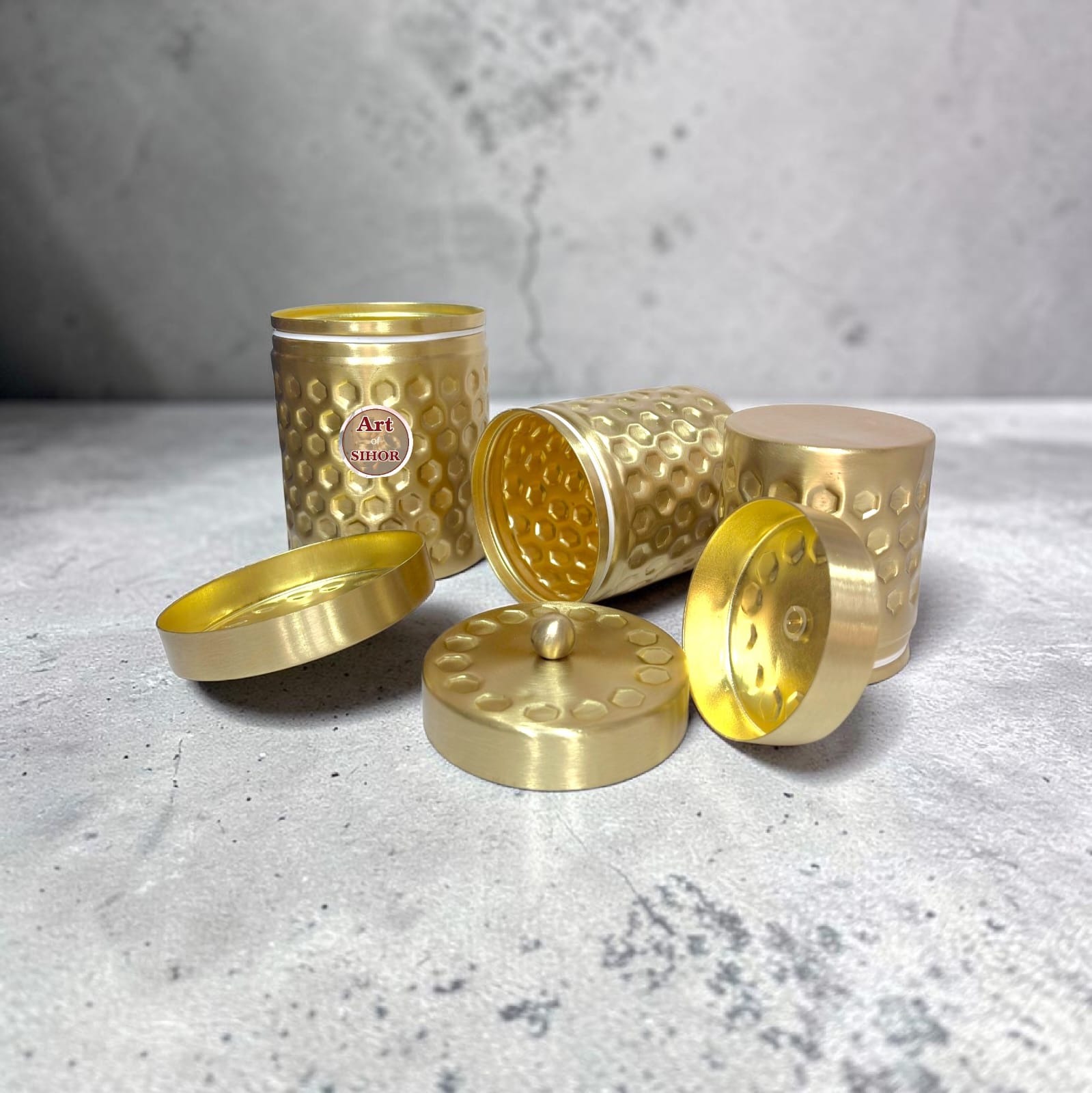 Tea, Sugar & Coffee Storage Container Set (3-Piece) daimond