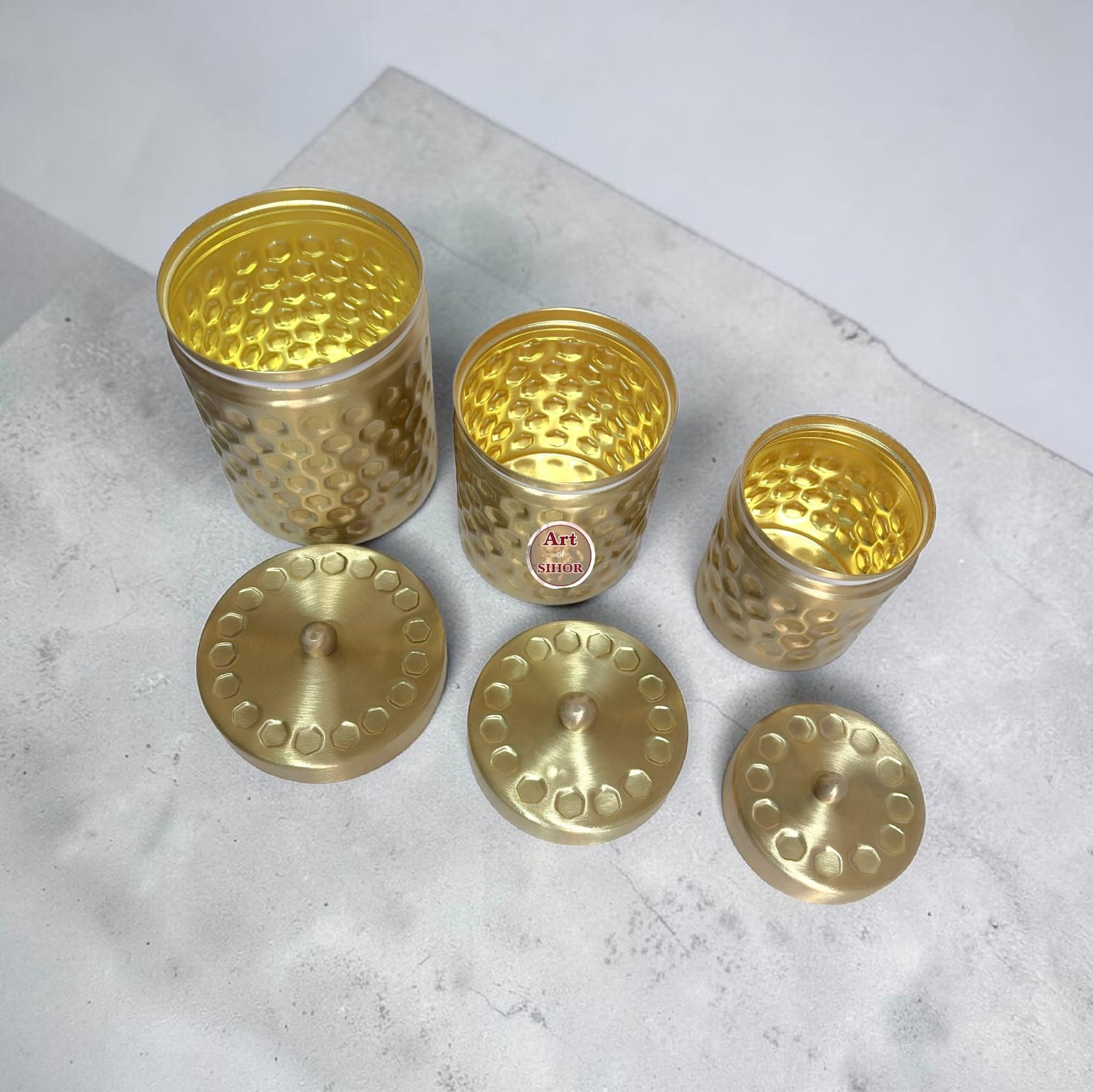 Tea, Sugar & Coffee Storage Container Set (3-Piece) daimond - Image 2