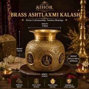 (❁Brass Ashtlaxmi Kalash❁)